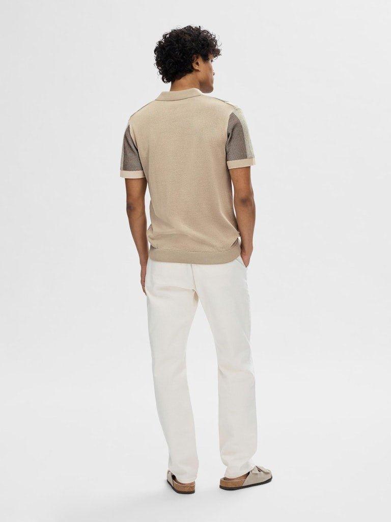 Selected Homme Mattis - Kortærmet strikket polo - HUSET Men & Women