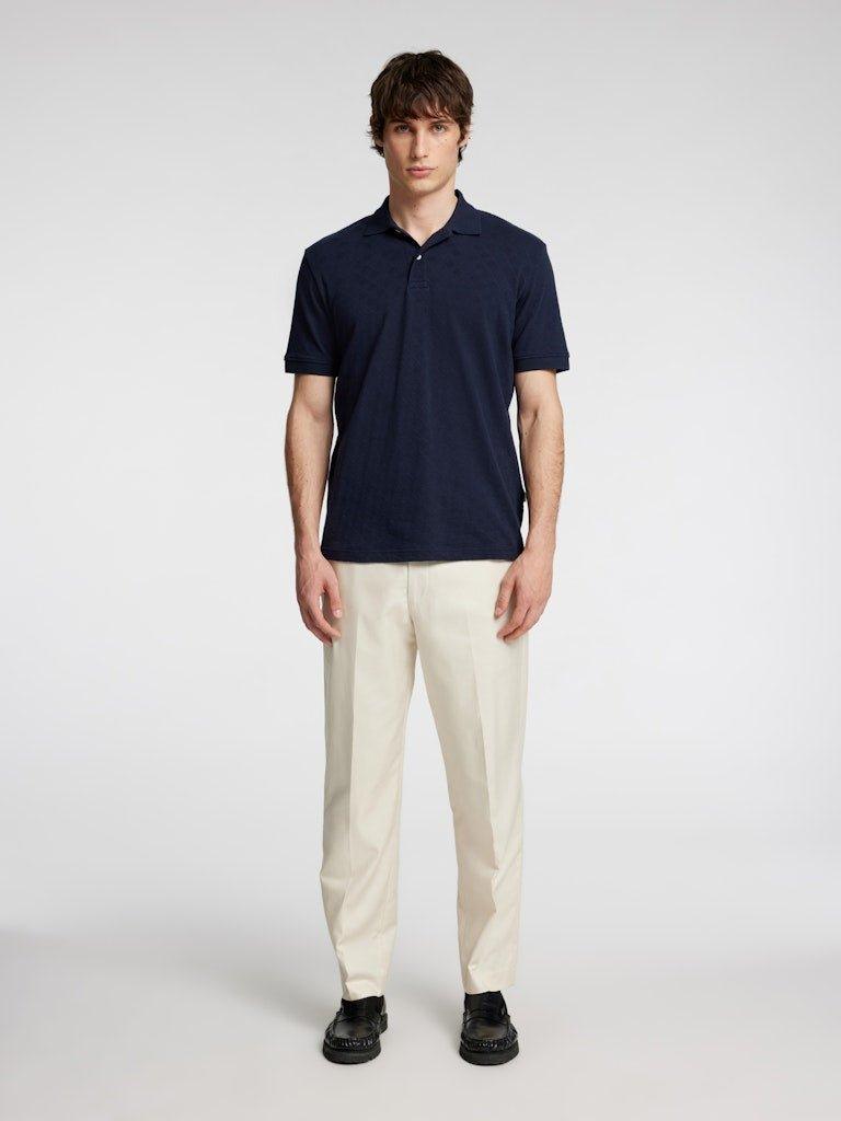 Selected Homme Paul - Kortærmet jacquard polo - HUSET Men & Women