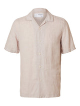 Selected Homme Relax Kylian - Kortærmet hør skjorte - HUSET Men & Women - Selected Homme
