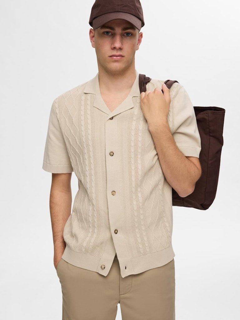 Selected Homme Tess - Kortærmet strik resort cardigan - HUSET Men & Women