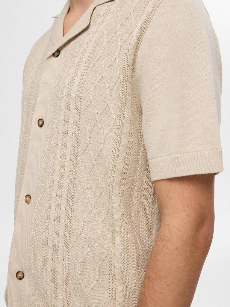 Selected Homme Tess - Kortærmet strik resort cardigan - HUSET Men & Women