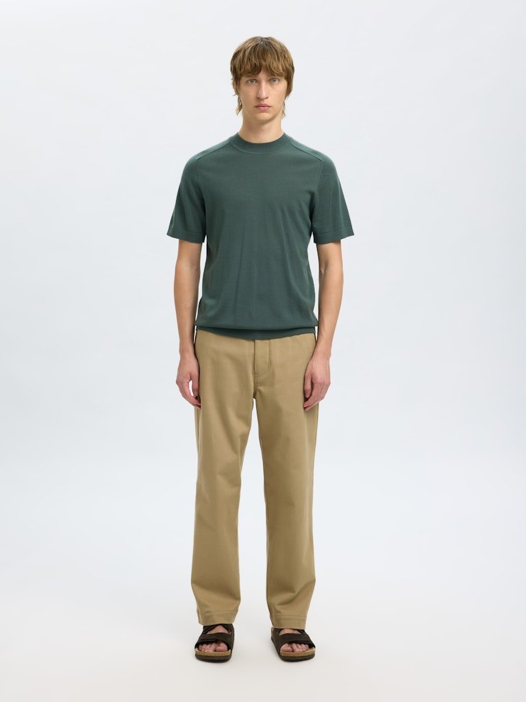 Selected Homme Tray - Kortærmet merino strik - HUSET Men & Women - Selected Homme