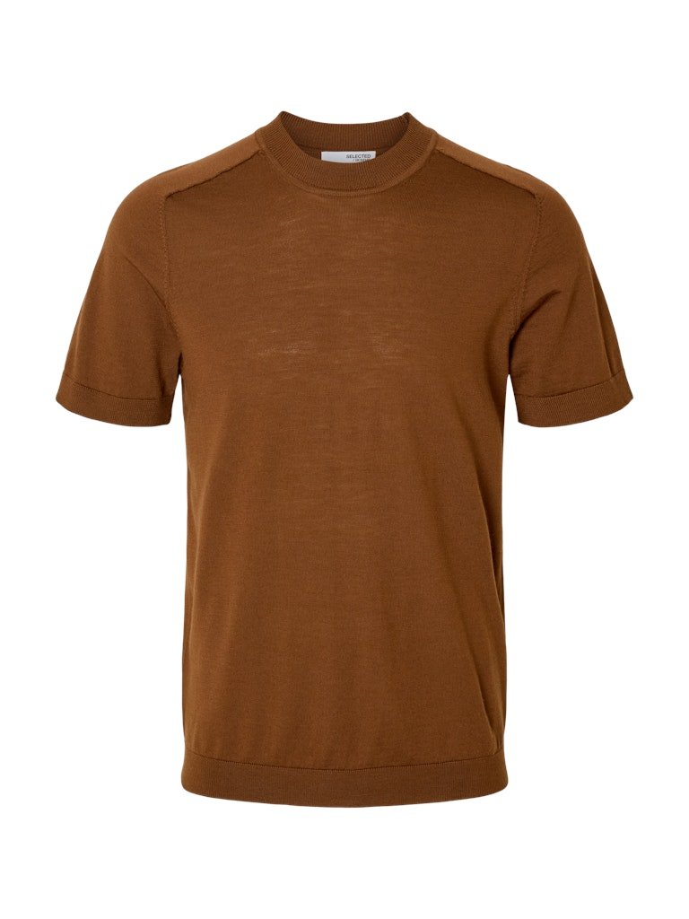 Selected Homme Tray - Kortærmet merino strik - HUSET Men & Women - Selected Homme