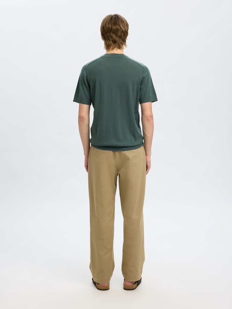 Selected Homme Tray - Kortærmet merino strik - HUSET Men & Women - Selected Homme