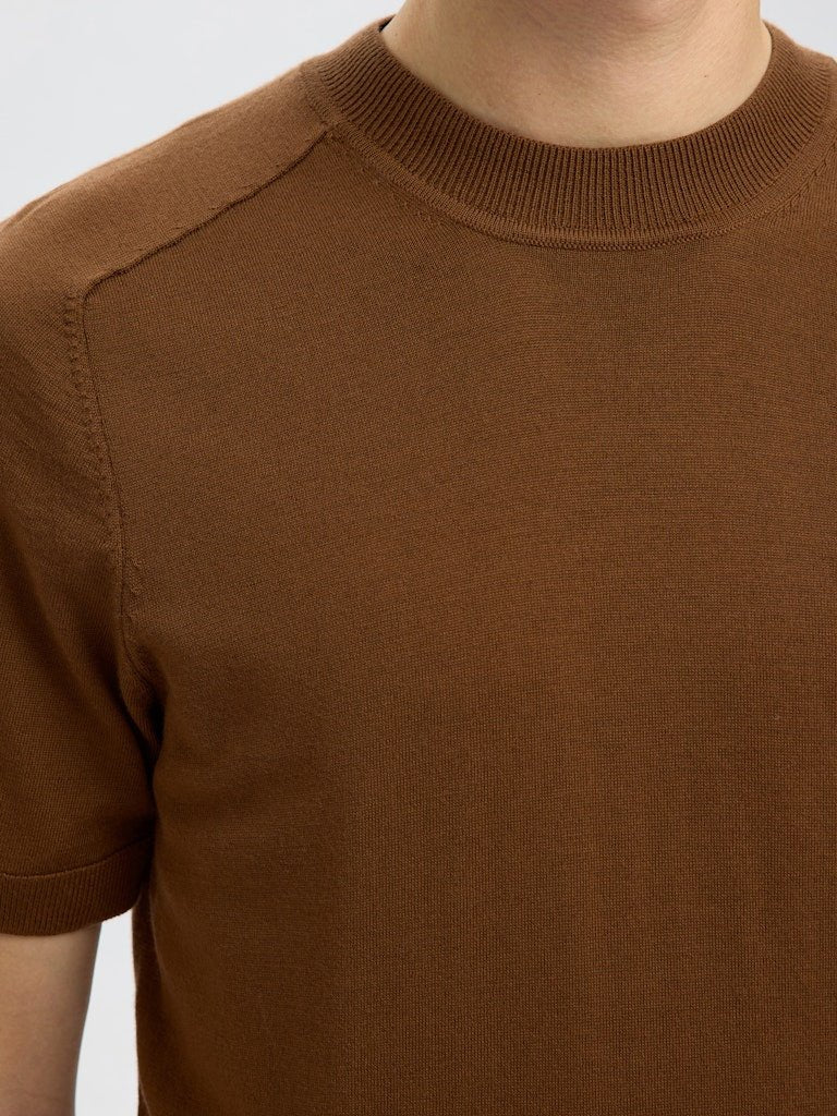 Selected Homme Tray - Kortærmet merino strik - HUSET Men & Women - Selected Homme