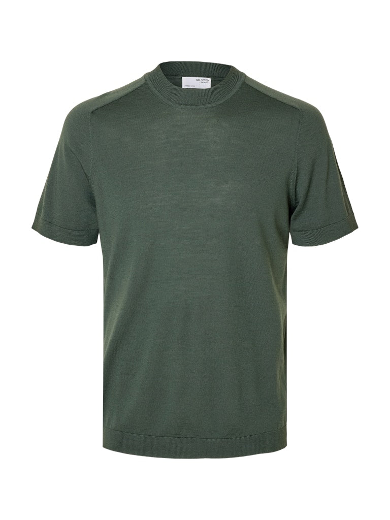 Selected Homme Tray - Kortærmet merino strik - HUSET Men & Women - Selected Homme