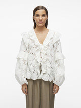 Vila Rouge Karen - Skjortebluse - HUSET Men & Women