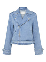 YAS Abigail - Denim biker jakke - HUSET Men & Women (9385339126107)