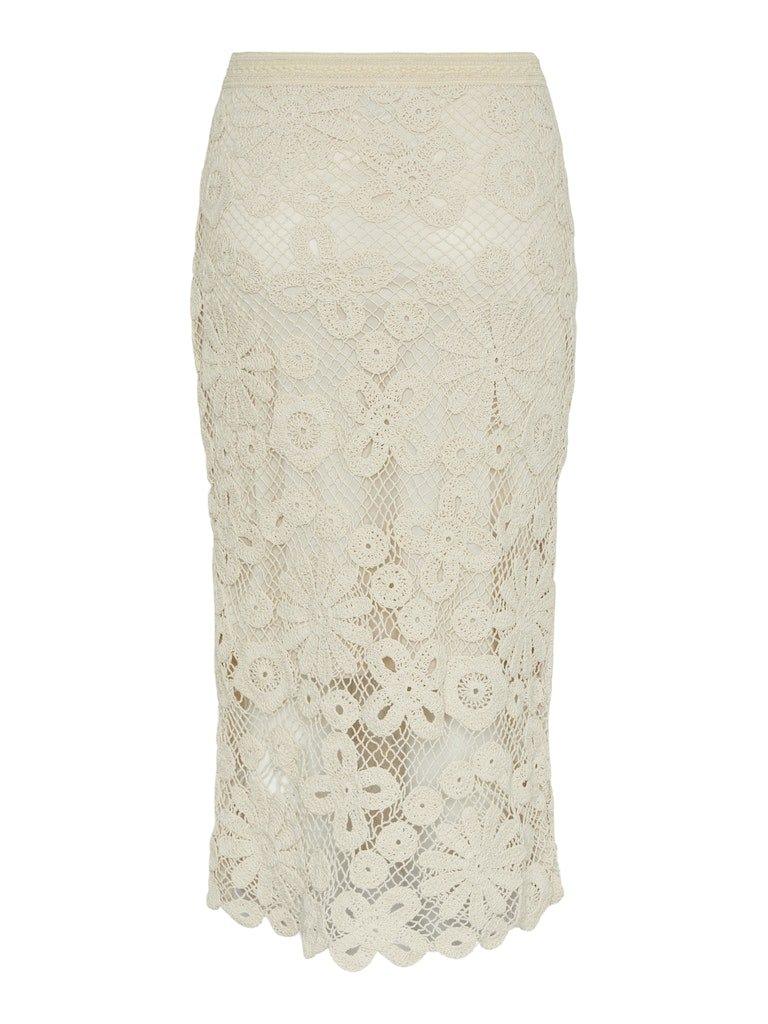 YAS Lelu - Midi crochet nederdel - HUSET Men & Women