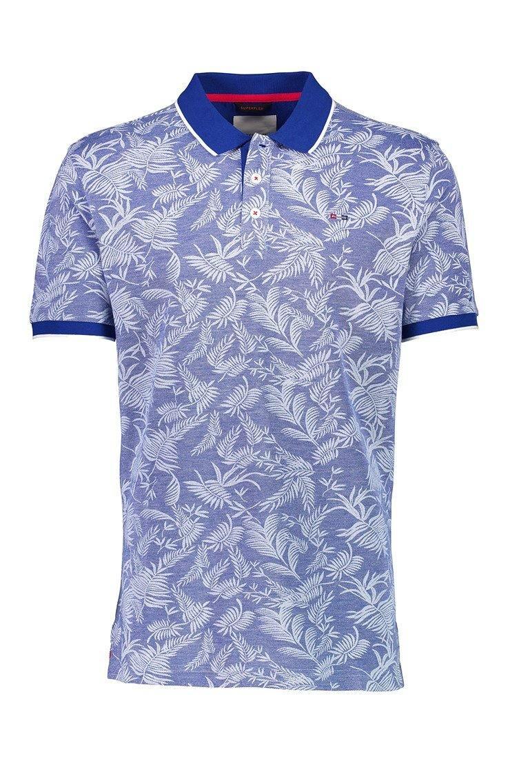 Bison Mønstret polo m. stretch - HUSET Men & Women