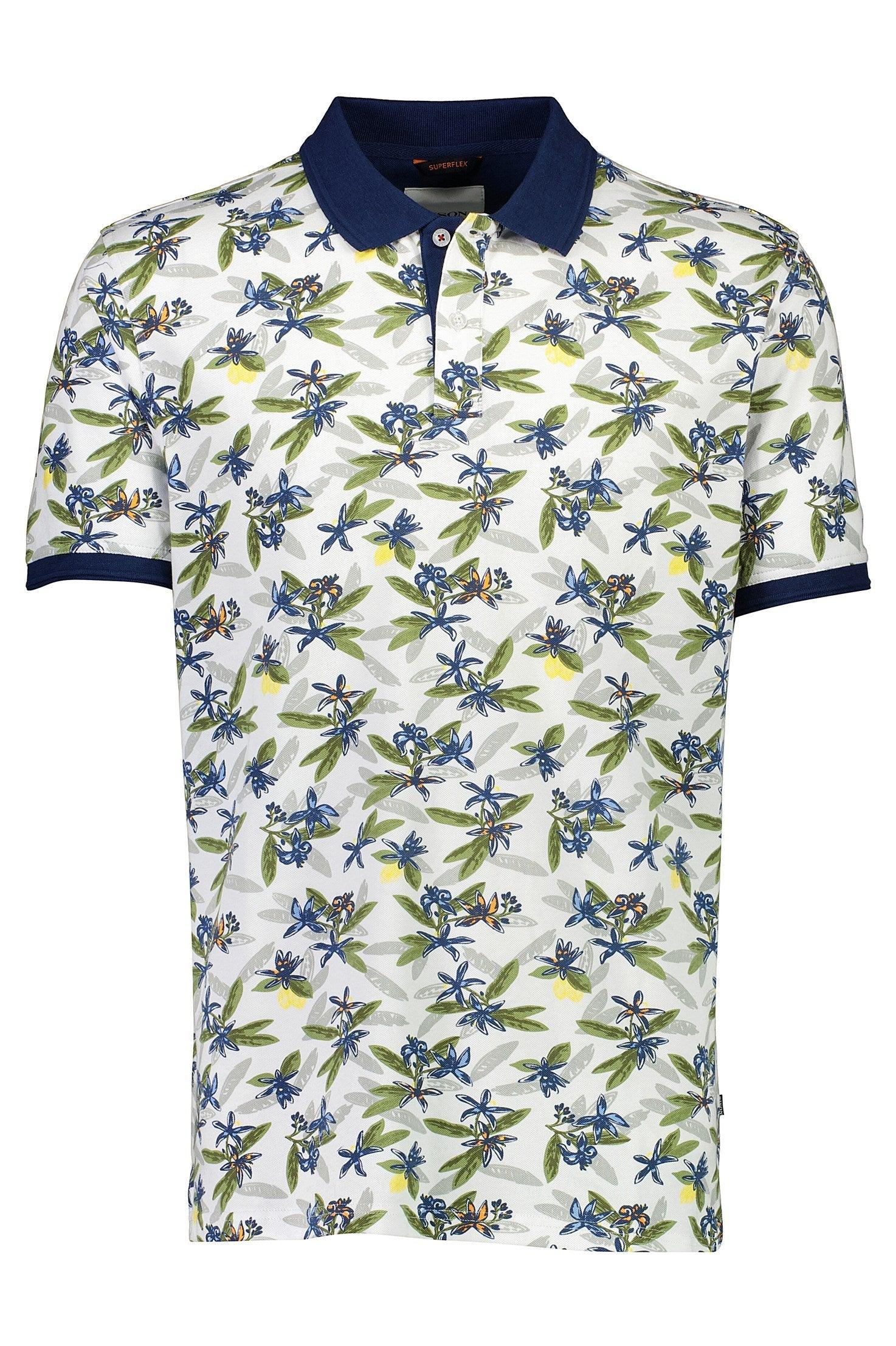 Bison printet polo med stretch (M - 3XL) - HUSET Men & Women