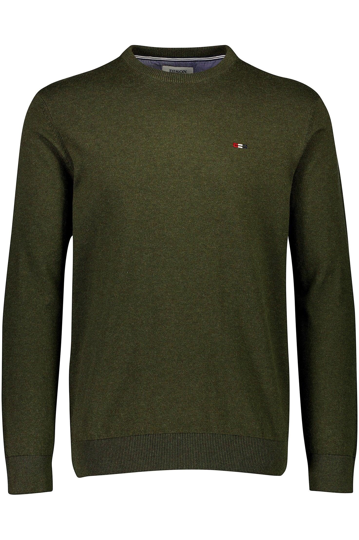 Bison rundhalset logo strik - HUSET Men & Women