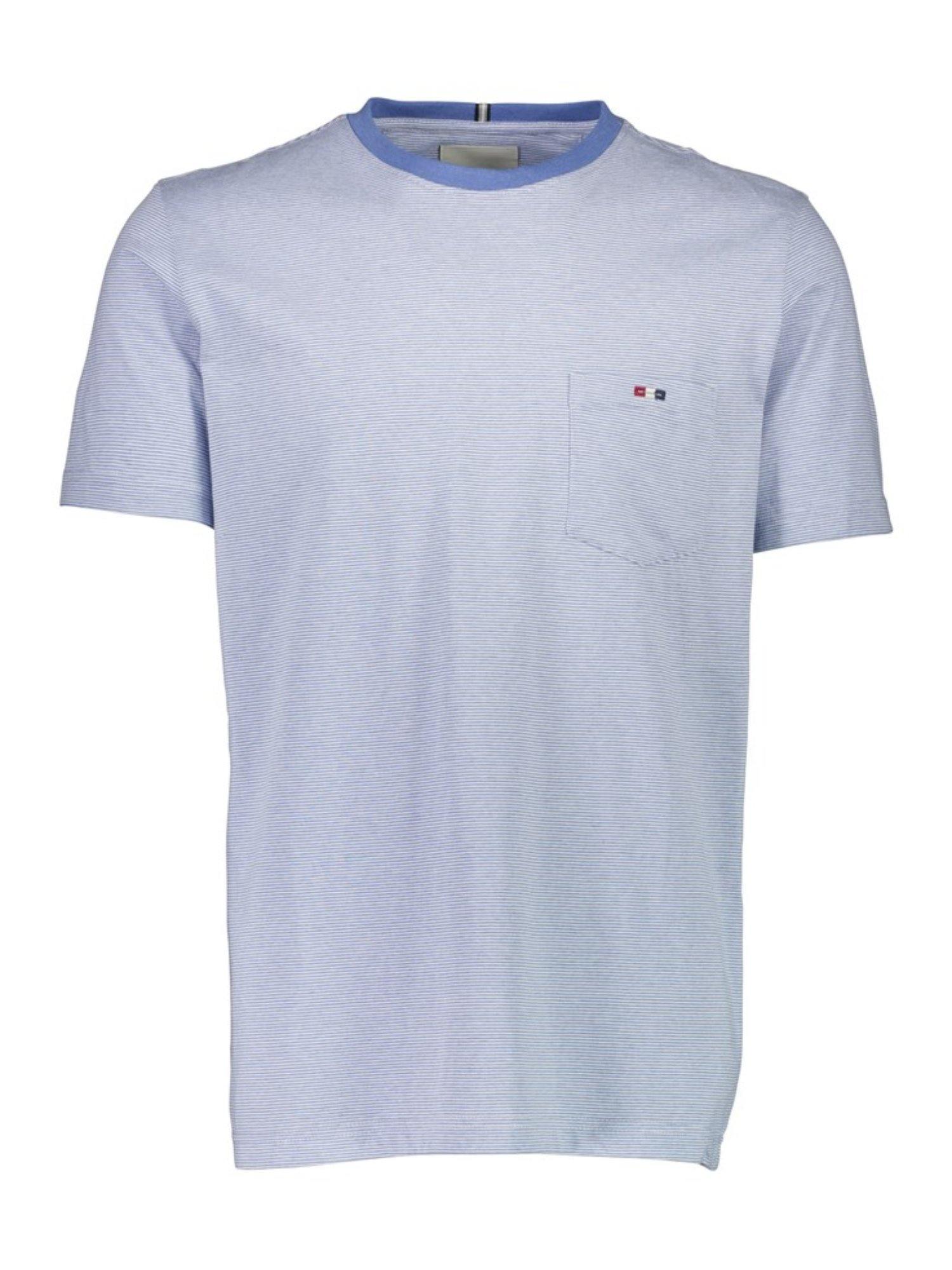 Bison Striped Tee - Stribet t-shirt m. logo - HUSET Men & Women