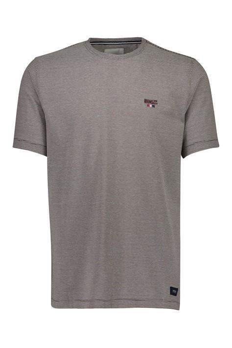 Bison Striped Tee - Stribet t-shirt m. logo - HUSET Men & Women