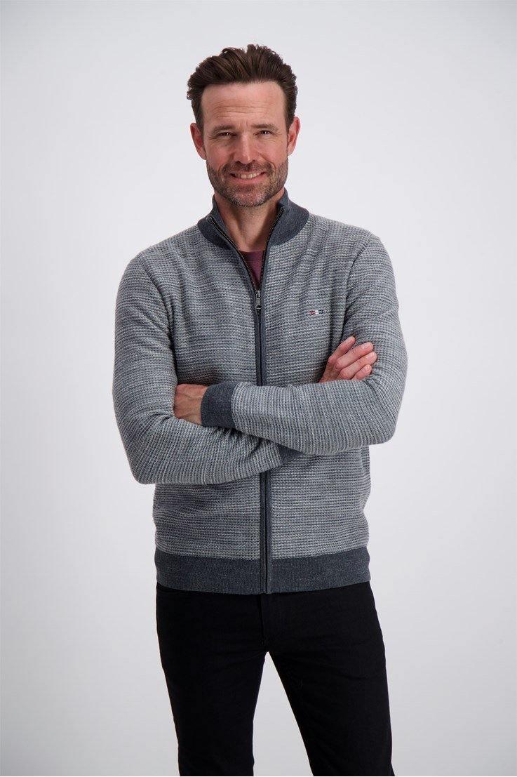 Bison Structure Zip Cardigan - HUSET Men & Women