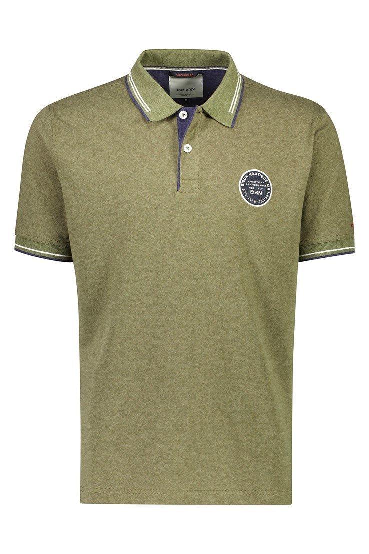 Bison Superflex polo med badge - HUSET Men & Women