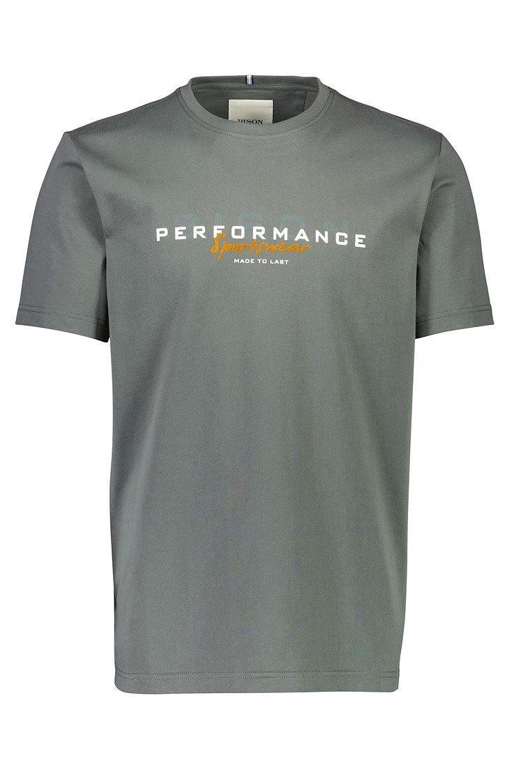 Bison T-Shirt med Performance print - HUSET Men & Women