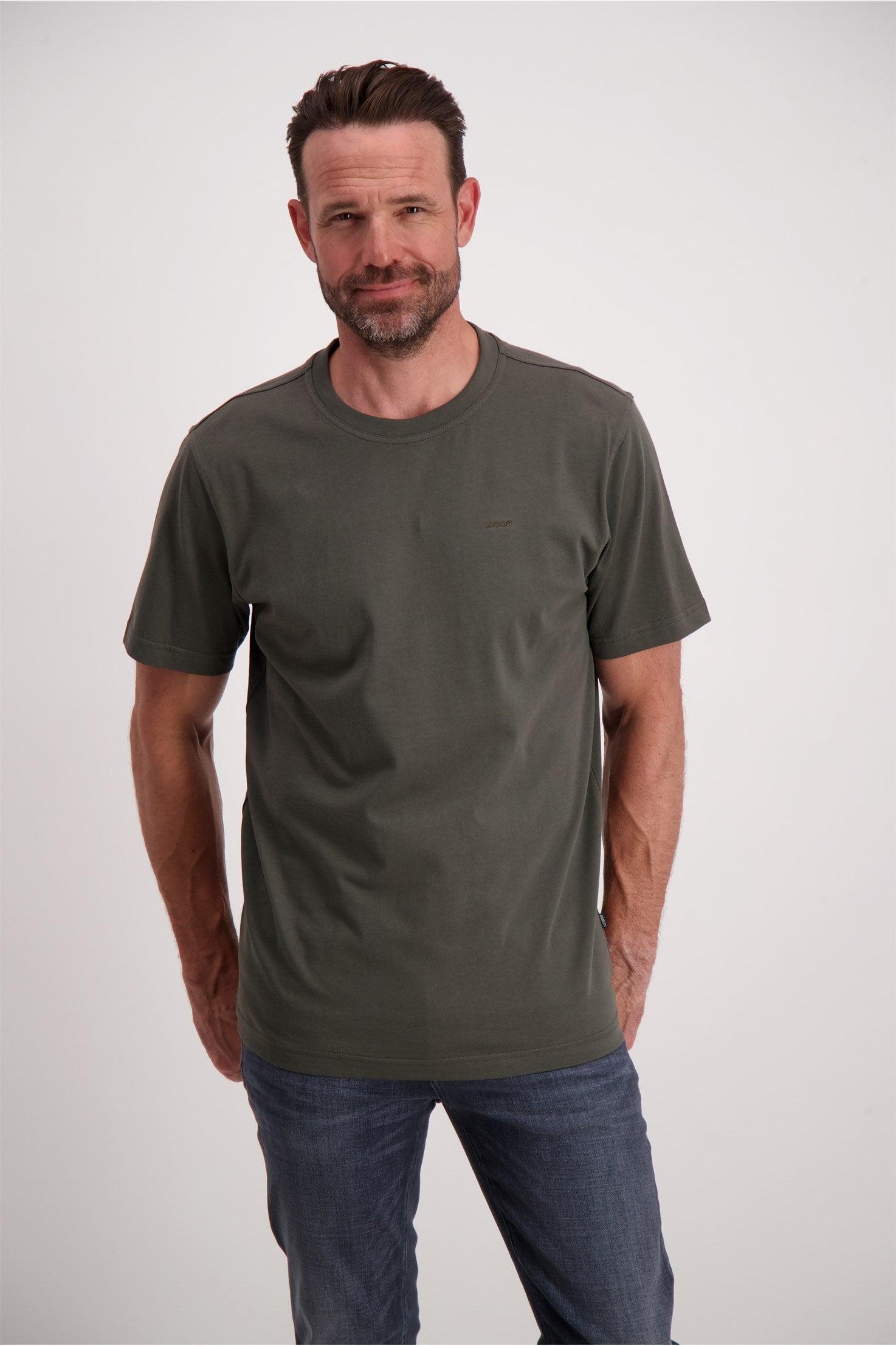Bison Tee - Basis T-shirt (S - 5XL) - HUSET Men & Women