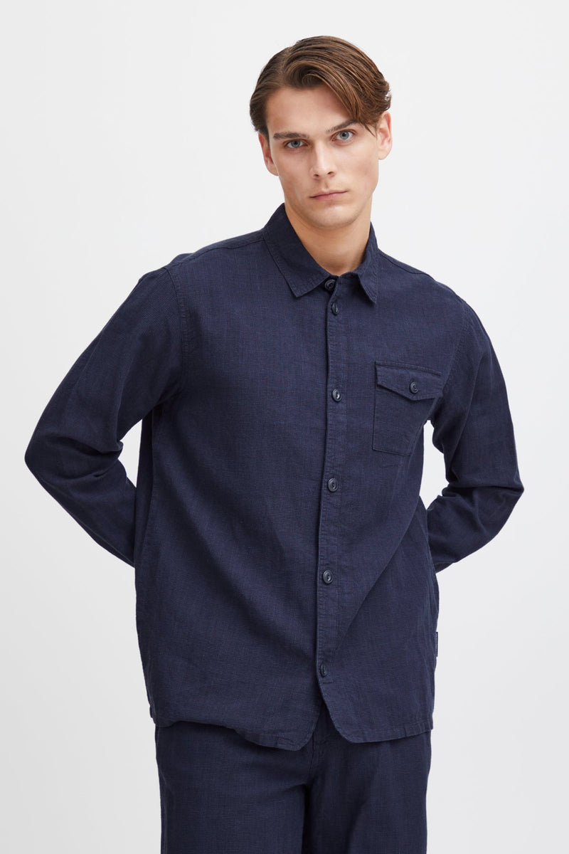 Casual Friday August - Hørmix overshirt - HUSET Men & Women (8825437323611)