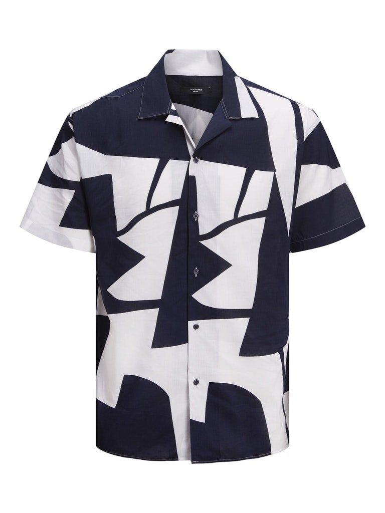 Jack and Jones Abstract - Modal skjorte m. cubakrave - HUSET Men & Women
