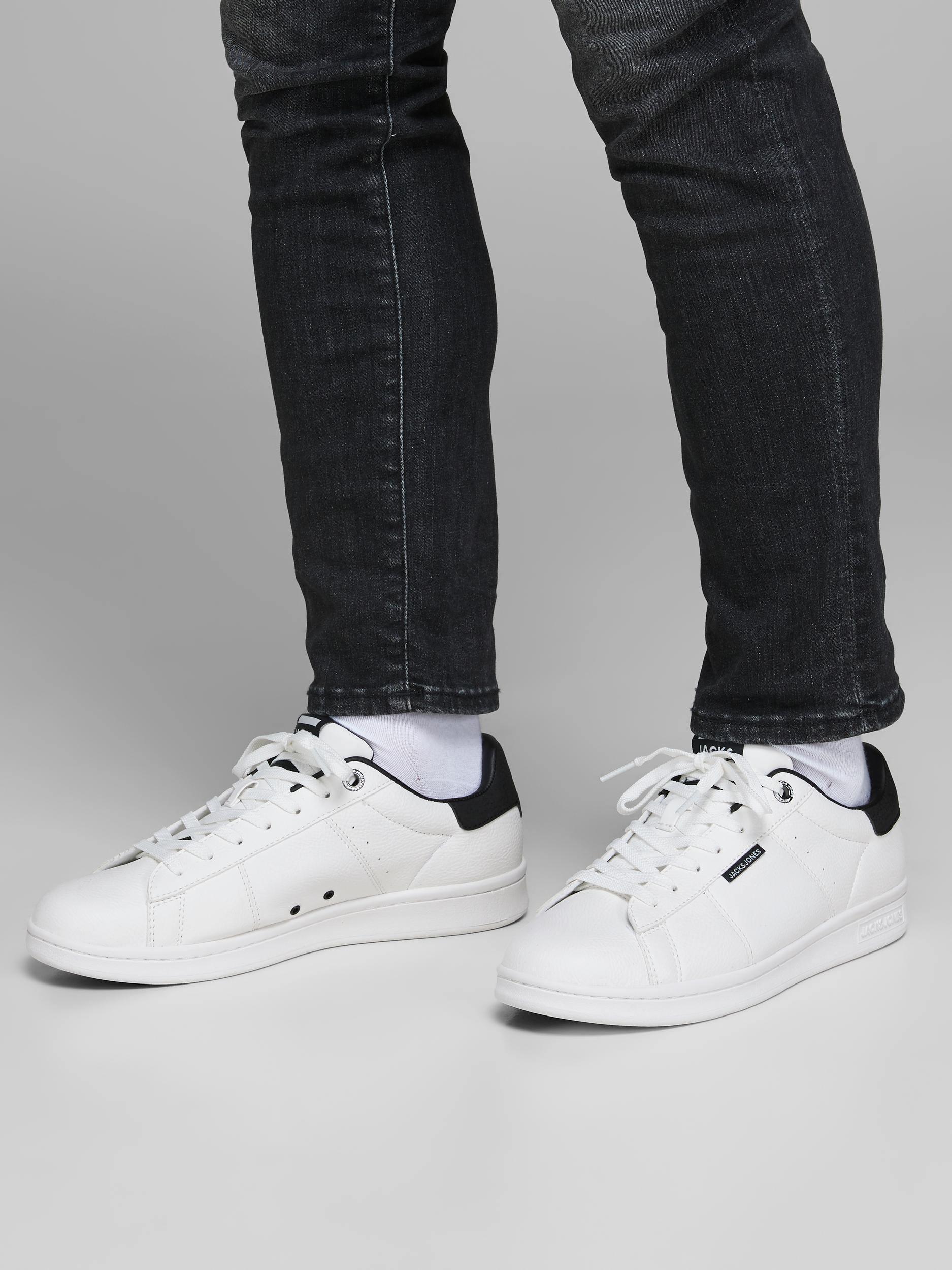 Jack & Jones Banna PU White/Antracite - Sneakers - HUSET Men & Women