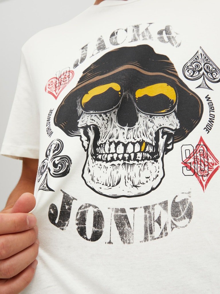 Jack and Jones Captain - Skull T-shirt - HUSET Men & Women (7838253613308)