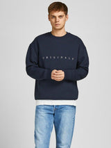 Jack and Jones Copenhagen - rundhalset sweat med broderi - HUSET Men & Women