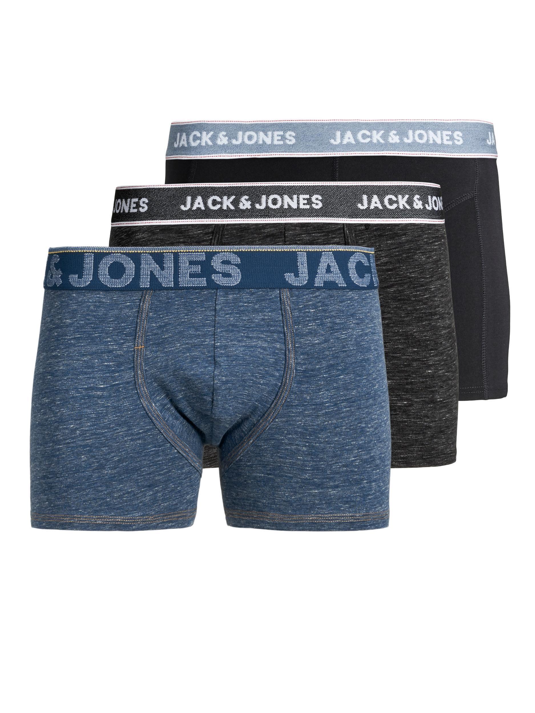Jack & Jones Denim - 3-pak trunks i bomuld/stretch - HUSET Men & Women