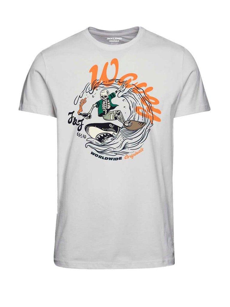Jack and Jones Fishbone - skull T-shirt - HUSET Men & Women