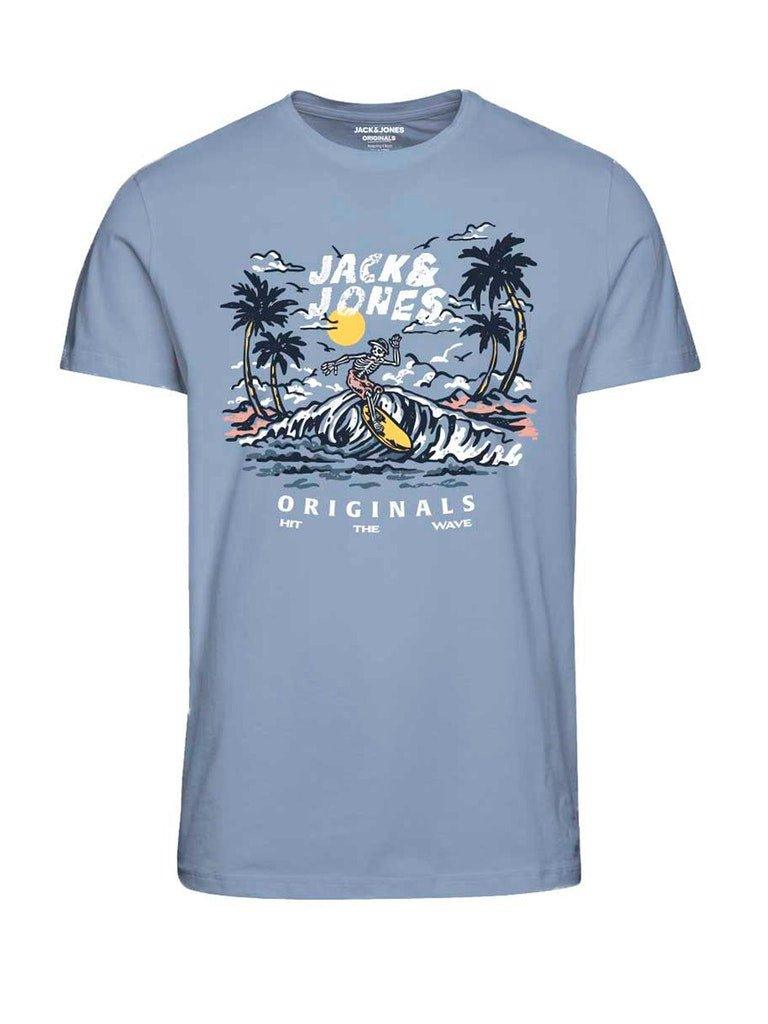 Jack and Jones Fishbone - skull T-shirt - HUSET Men & Women