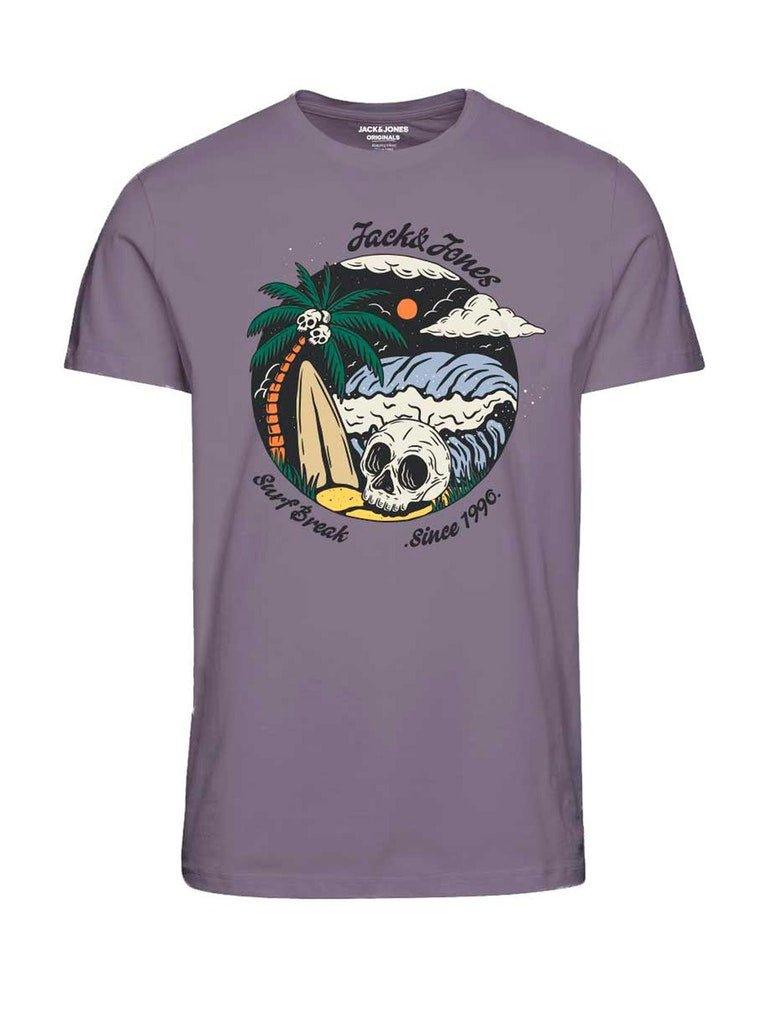 Jack and Jones Fishbone - skull T-shirt - HUSET Men & Women