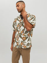Jack & Jones Jeff - Kortærmet printet viskose skjorte - HUSET Men & Women