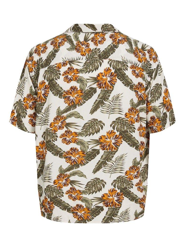 Jack & Jones Jeff - Kortærmet printet viskose skjorte - HUSET Men & Women