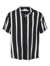 Jack & Jones Jeff - Stribet kortærmet skjorte i relaxed fit - HUSET Men & Women