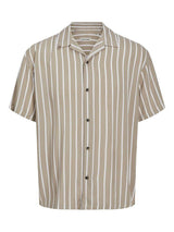 Jack & Jones Jeff - Stribet kortærmet skjorte i relaxed fit - HUSET Men & Women