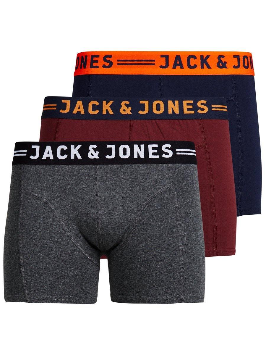 Jack & Jones Lichfield - 3-pak trunks i bomuld/stretch - HUSET Men & Women