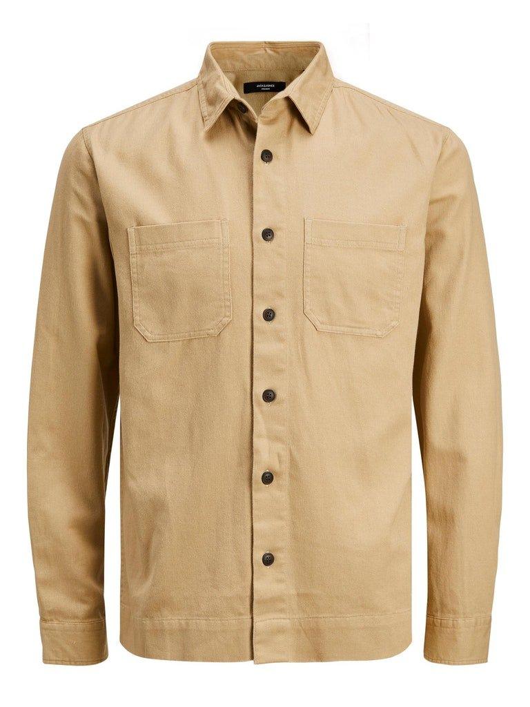 Jack and Jones Logan - overshirt i bomuld/hør mix - HUSET Men & Women