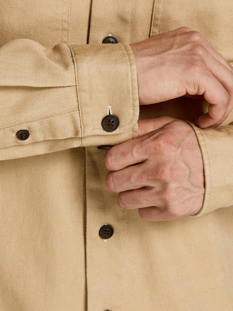 Jack and Jones Logan - overshirt i bomuld/hør mix - HUSET Men & Women