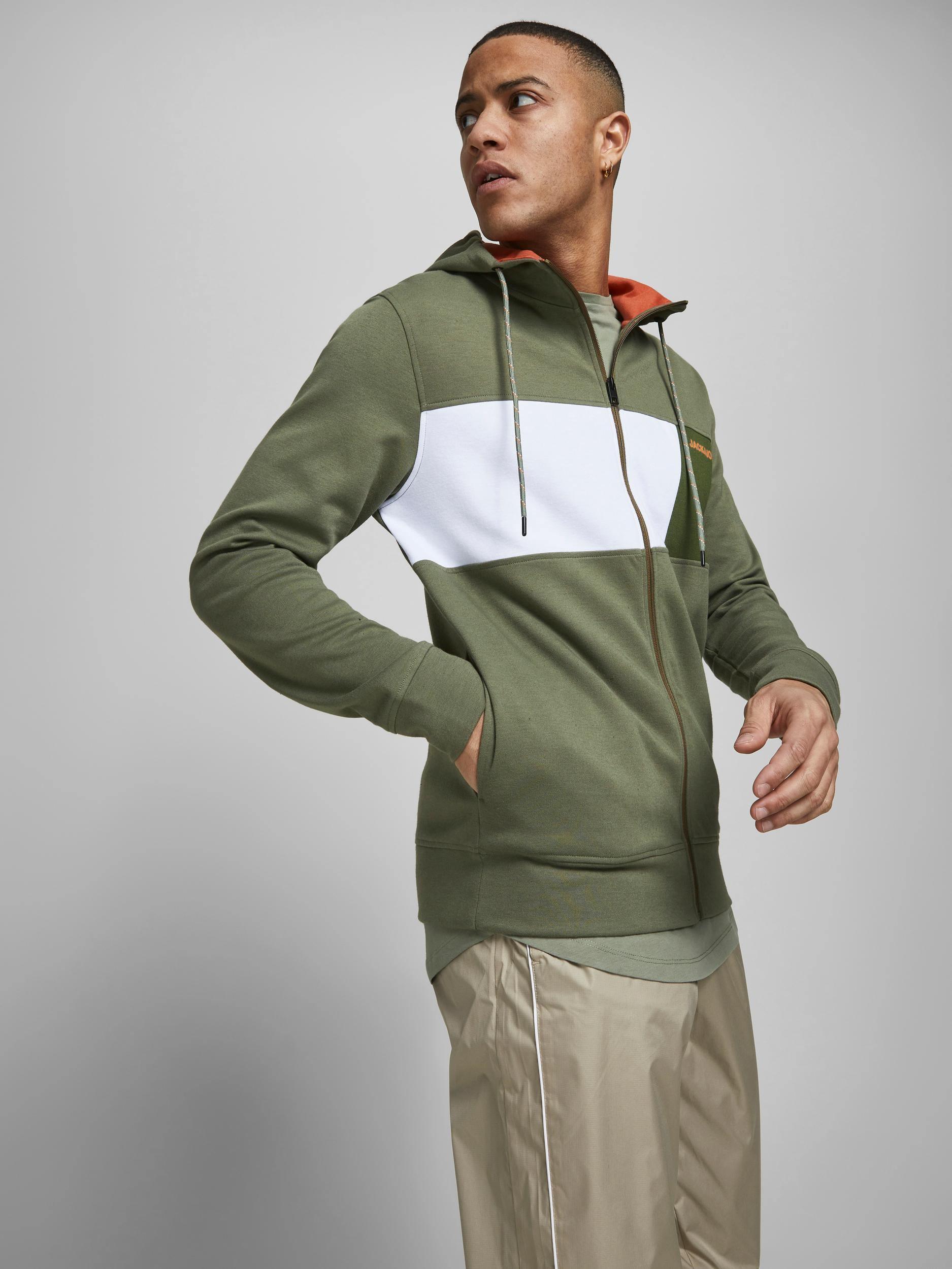 Jack & Jones Mars - Hættetrøje m. lynlås - HUSET Men & Women