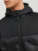 Jack & Jones Multi - Quilted jakke med hætte - HUSET Men & Women