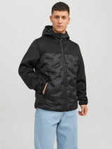 Jack & Jones Multi - Quilted jakke med hætte - HUSET Men & Women
