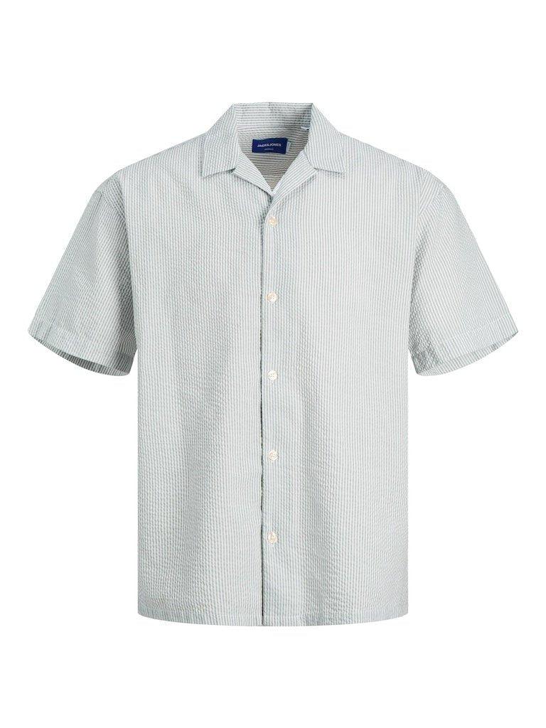 Jack & Jones Palma - Kortærmet Seersucker skjorte i relaxed fit - HUSET Men & Women