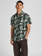Jack and Jones Plain Coastal - Kortærmet skjorte i slimfit - HUSET Men & Women