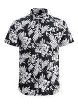 Jack and Jones Plain Coastal - Kortærmet skjorte i slimfit - HUSET Men & Women