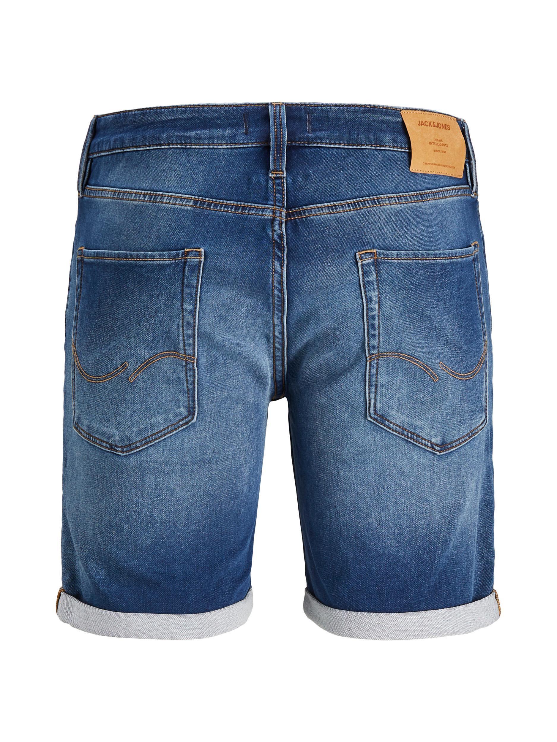 Jack and Jones Rick 006 - Mørkeblå denim shorts - HUSET Men & Women