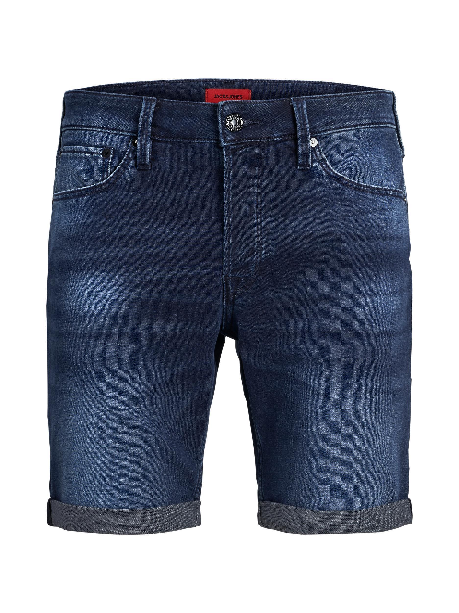 Jack and Jones Rick 011 - Mørkeblå denim shorts - HUSET Men & Women