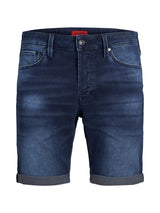 Jack and Jones Rick 011 - Mørkeblå denim shorts - HUSET Men & Women