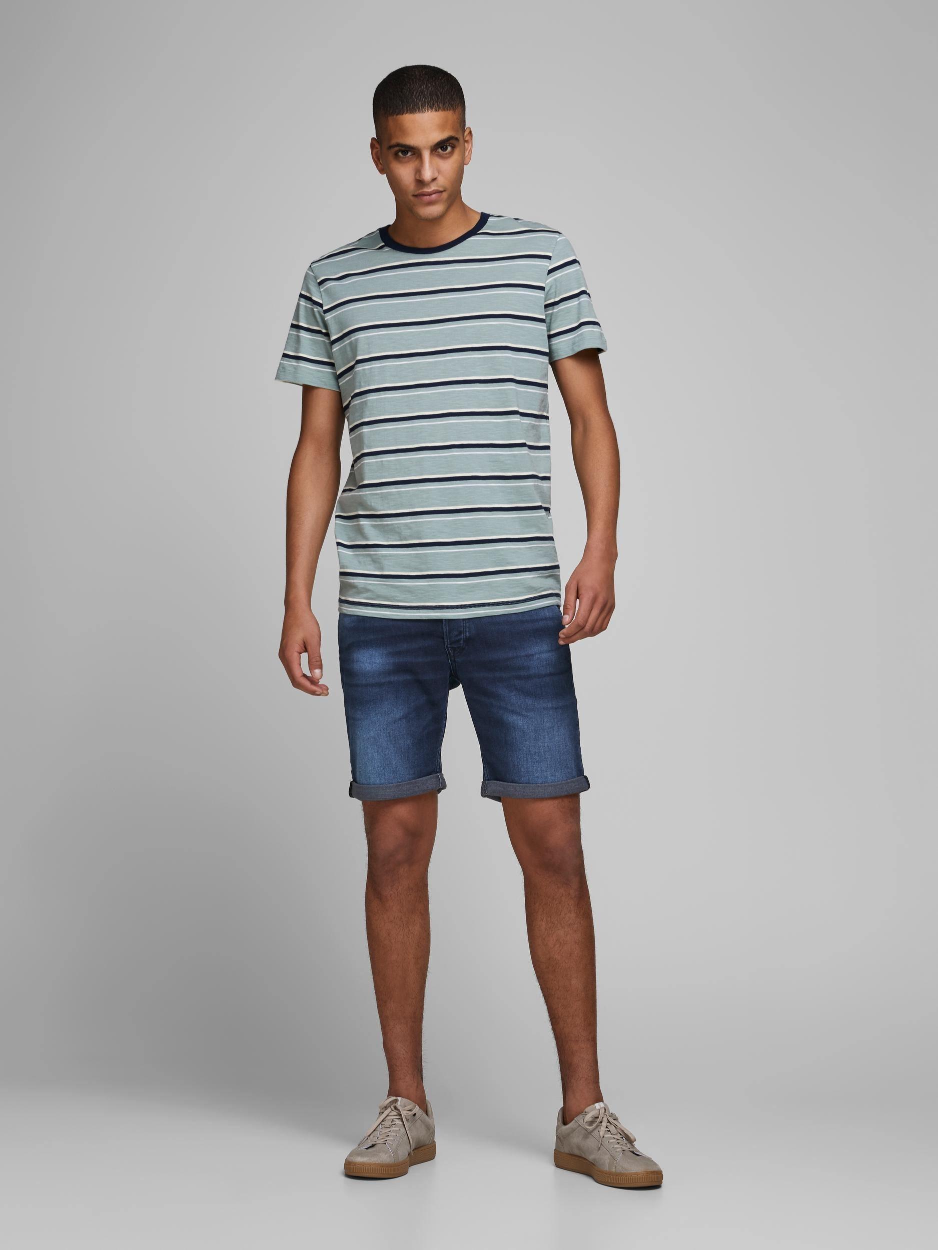 Jack and Jones Rick 011 - Mørkeblå denim shorts - HUSET Men & Women
