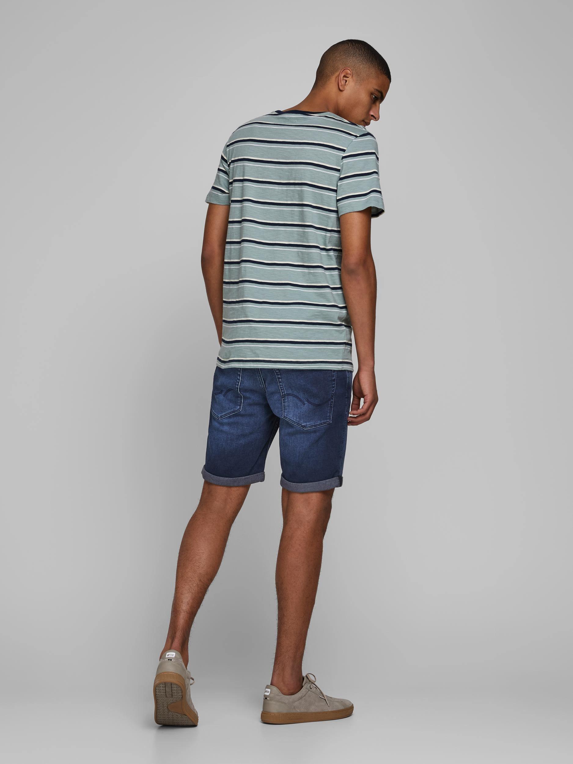 Jack and Jones Rick 011 - Mørkeblå denim shorts - HUSET Men & Women