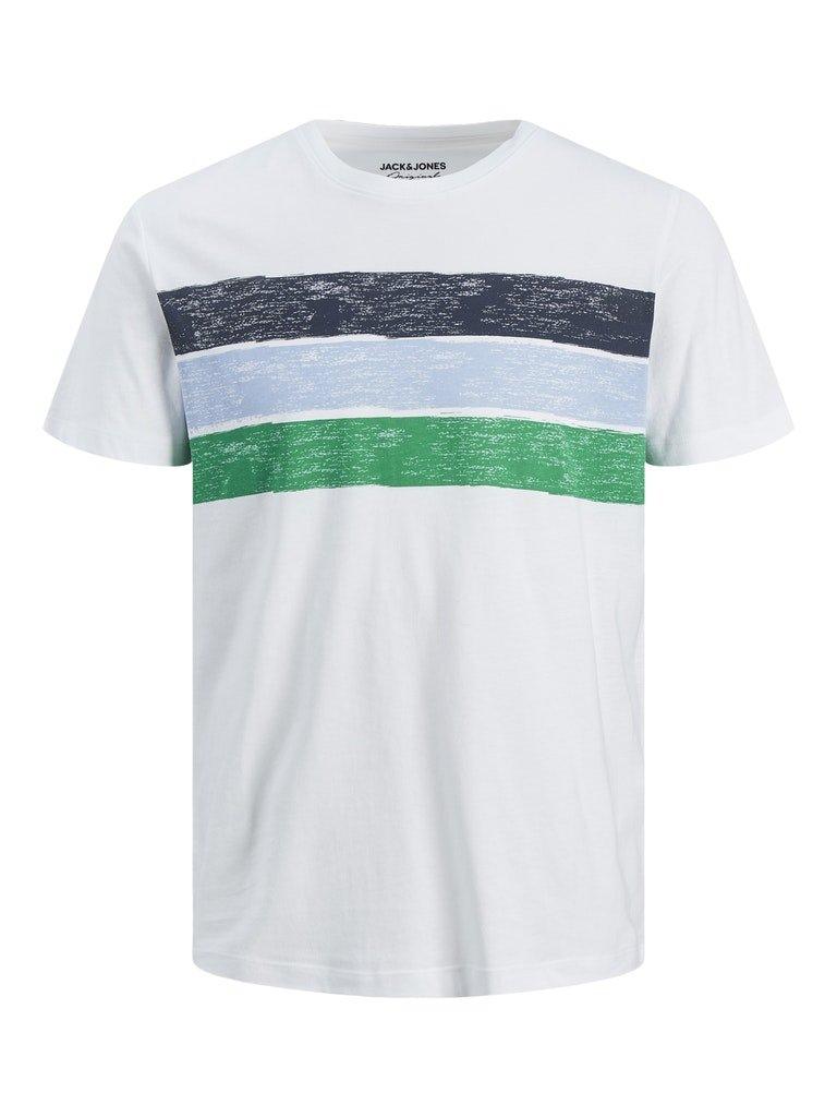 Jack and Jones Sunset - stribet T-shirt - HUSET Men & Women